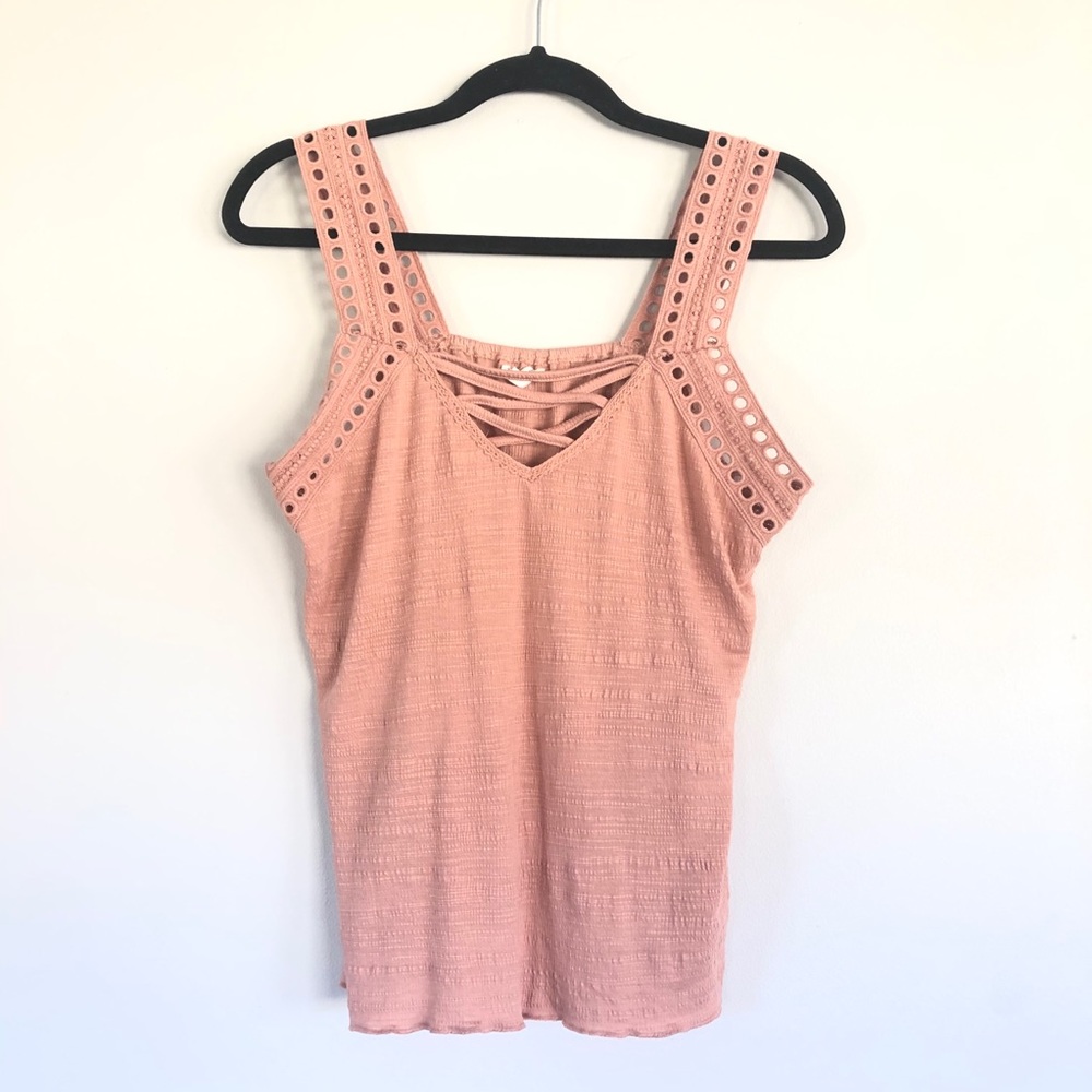 MAURICES Pink Tank Top | Large